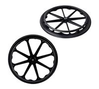 Roue De Fauteuil Roulant 20 Pouces 22 Pouces 24 Pouces Lot De 2, Roue De Remplacement Pour Fauteuil Roulant Avec Main Courante, Roues Arrieres De Fauteuil Roulant En Caoutchouc Solide ( Size : 20in(51