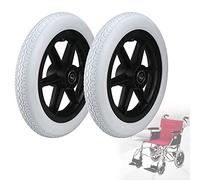 Roue de fauteuil roulant, assemblage de roues arri Roulettes arrière for fauteuil roulant, 2 pièces, pièces de rechange universelles adaptées, pneu non gonflable, accessoires de rechange for déambulat