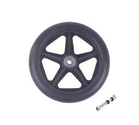 Roue De Fauteuil Roulant Roue de 6 pouces, roue lisse, Flexible, robuste, roulette avant, pneu solide, pièces de rechange for fauteuil roulant(Black)