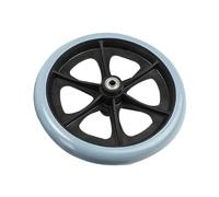 Roue De Fauteuil Roulant Roues à roulettes avant robustes de 6/8 pouces, pneus lisses et flexibles, pièces de rechange for fauteuil roulant(8inch-Grey)