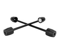 Roue de fourche avant - 2pcs moto protection avant fourche arrière roue cadre curseur Crash Pad