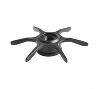 Roue de frein étoile en aluminium 65 g pour Abu pour Garcia Aluminium (noir | 65 mm de diamètre, poids de 6,5 g, alliage d'aluminium, convient pour la série ABU Max, contrôle de freinage fluide