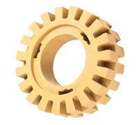 Roue de Gomme de Décalcomanie, 100 Mm 4 Pouces Meulage et Polissage en Forme de Dents en Zigzag Roue en Caoutchouc pour Enlever Les Décalcomanies, Roue de Gomme pour Perceuse,