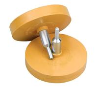 Roue de Gomme Pour Autocollants Gommes En Caoutchouc avec Adaptateur Disque Gomme avec Manche Roue de Gomme en Caoutchouc pour Éliminer Les Rayures, Autocollants, Convient à Voiture, Moto 2 Pièces