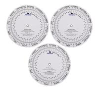 Roue de Grossesse Anglaise 3 Pièces, Disque Portable de Calcul | Lecture Rapide des Semaines, Marqueur Clair pour Visites et Consultations, Format Compact Blanc