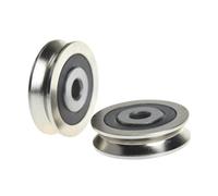 Roue de guidage à Angle droit en acier Non Standard, roulement à rouleaux, poulie compatible avec les systèmes linéaires à rainure en V, 6x30x8mm, 10 pièces, 50 pièces(50pcs)