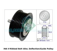 Roue De Guidage/Deflexion INA À Corde V - 532 0700 10 - Qualité OE
