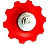 Roue de guidage silencieuse en résine 11 dents pour VTT (rouge 10t)