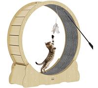 Roue de Gymnastique pour Chat, Jouets for Chats, Rouleau for Animaux de Compagnie, Cadre d'escalade, Fournitures for Animaux de Compagnie de Petite et Moyenne Taille, Exercice en intérieur(Brown,XL)