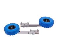 Roue de Halage Bateau, Chariot Mise à l'Eau Pneumatique en Acier Inoxydable, Roue Transom Charge Lourde 150kg avec Pneu Mousse 25cm, Accessoire Universel pour Bateau Gonflable Annexe Plage Sable