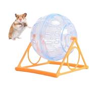 Roue de hamster avec support, boule chinchilla | Roue d'exercice gerbille respirante - Toys Chinchilla drôles, accessoires en cage pour réduire l'ennui, augmenter l'activité, jouer