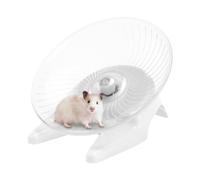 Roue de Hamster silencieuse - Roue de Soucoupe Transparente pour Hamsters Stables, à la Mode - Fournitures d'exercice pour Hamsters, Ours doré, Lapin au Miel, gerbilles à Grosse Queue Boiler