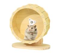 Roue de hérissage : mouvement à faible bruit, cercle de course en bois fait à la main, forme d'appareil de fitness équilibré, fonction d'amélioration de la locomotion des animaux de compagnie | Conçu