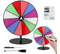 Roue de la chance 20 cm, roue de décision personnalisable avec marqueur | Roue de la chance en acrylique avec marqueur effaçable, personnalisez vos jeux pour fêtes et événements
