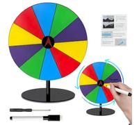 Roue de la chance 20 cm, roue de décision personnalisable avec marqueur | Roue de la chance en acrylique avec marqueur effaçable, personnalisez vos jeux pour fêtes et événements