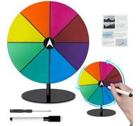 Roue de la chance 20 cm, roue de décision personnalisable avec marqueur | Roue de la chance en acrylique avec marqueur effaçable, personnalisez vos jeux pour fêtes et événements