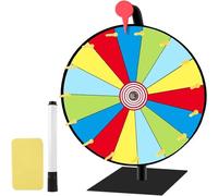 Roue De La Fortune À Tourner,Roue De La Fortune À Personnaliser,Avec Gomme Et Marqueur,Roue Gluecksrad Pour Jeux De Loterie,Jeux De Mots,Carnaval,Fête,15 Emplacements