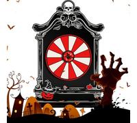Roue de la fortune d'Halloween - Jeu de fête en acrylique - Attire les regards - Décoration de table pour les fêtes de famille, les carnavals, les activités scolaires