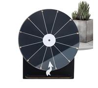 Roue de la fortune Spinner - Roue de roulette en bois de 28 cm - Facile à nettoyer - Accessoire de soirée de jeu pour adultes et adolescents - Organisateur de fête, salle de classe, récompenses, fêtes