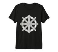 Roue de la Loi du Chakra du Dharma Dharmachakra T-Shirt Haut de Gamme