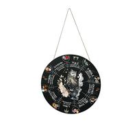 Roue de l'année - de sorcière païenne de 30,5 cm avec jours fériés de la - Décoration murale - Roue de l'année - Calendrier de sorcière avec de Yule, signe céleste - Cadeau pour
