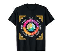 Roue de l'année Occulte Wicca Cercle Annuel Huit Sabbat T-Shirt