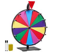 Roue de Loterie 304 8 mm-VEVOR-Roue de la Fortune Rotative sur Table à 14 Emplacements avec Support-6 Couleurs