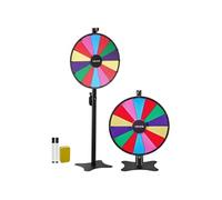 Roue de Loterie Diamètre 61cm Rotative à 14 Emplacement pour Sur Table ou au Sol