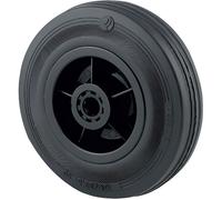 Roue de manutention - TENTE - Caoutchouc noir - Ø 160 mm - Charge 135 kg - Polypropylène