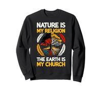 Roue de médecine amérindienne La Nature est ma Religion Sweatshirt
