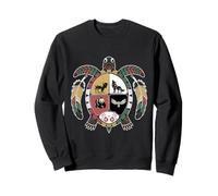 Roue de médecine autochtone d'esprit de Tortue amérindienne Sweatshirt