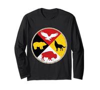 Roue de médecine Quatre Directions Spirit Animal Manche Longue