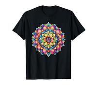 Roue de méditation en Forme de Lotus Mandala T-Shirt