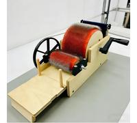 Roue de mélange de laine avec manivelle, design pliable pour un mélange rapide des couleurs, idéal pour le feutrage et le carmage de fibre