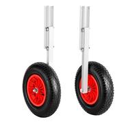 Roue de mise à l'eau relevable 38 1 cm bateau gonflable charge 136 1 kg alliage aluminium pneus caoutchouc pour annexe