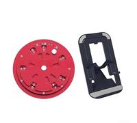 Roue de musique en aluminium : apprenez facilement les accords et les échelles - Guitare, piano, violon, théorie aide à transponger outil 11 cm (rouge)