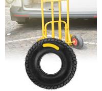 Roue de pneu extérieure en caoutchouc, bonne élasticité pour chariot à outils gonflable 4.10/3.50-5 12 pouces/4.10/3.50-4 10 pouces 4.10/3.50-4 10 pouces