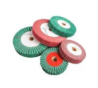 Roue de polissage 1 brosse de polissage en nylon de 100/125/150/200/250/300 mm, tambour d'ébavurage for acier inoxydable d'une épaisseur de 25 mm (1 pouce).(Red P240 P,125x25mm)