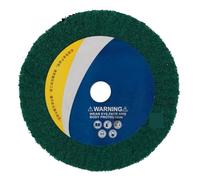 Roue de polissage 1 disque à récurer non tissé, meule à polir, lanière rouge, diamètre d'alésage 20 mm, épaisseur 25 mm(Grenn Thickness 25mm,150mm)