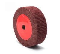 Roue de polissage Disque à récurer non tissé 4''/5''/6''/7''/8''/10''/12'', meule à récurer rouge, disque de polissage, alésage de 20 mm, épaisseur de 50 mm(125mm)