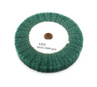 Roue de polissage Disque à récurer non tissé 4''/5''/6''/7''/8''/10''/12'', meule à récurer verte, disque de polissage, alésage de 20 mm, épaisseur de 25 mm(250mm)