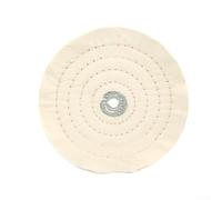 Roue de polissage douce pour meuleuse d'établi 20,3 cm de diamètre avec couches de fil de coton fixées pour résister à la perte de poils et protection des bords pelucheux