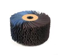 Roue de polissage du bois avec tambour métallique 118 x 60 mm Brosse de ponçage pour sculpture de racines, restauration de meubles, résine, œuvres d'art et finition du métal (grain 320)