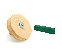 Roue de polissage en cuir Beavercraft avec composé de polissage P01 PW1