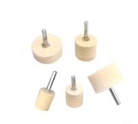 Roue de polissage en feutre de laine avec tige de 6 mm pour outils rotatifs, pour obtenir des résultats de finition brillants et propres (40 mm)