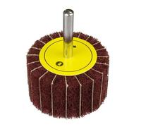 Roue de polissage en polaire non tissée de 50 mm, grain 240, tige de 6 mm pour meuleuse d'angle, meule de coupe pour le travail des métaux, la rouille et la peinture