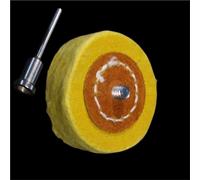 Roue de polissage en tissu, roue de polissage, brosse à tampon doré for bi-joux, broyeur de polissage miroir, accessoires d'outils électriques 1 pièce(Yellow)