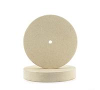 Roue de polissage plate en laine de 250 mm pour polir l'acier inoxydable, l'aluminium, le laiton, le cuivre et le bois, les surfaces en plastique, utilisation fine et grossière (poils grossiers)