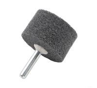 Roue de polissage rotative avec tige de 6 mm pour perceuse, disque abrasif en fibre de nylon pour métal, bois, plastique, 20 à 50 mm de diamètre, gris (40 mm)