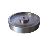 Roue de ponçage diamantée en forme plate pour pierre en métal - 6 pouces 150 mm x 25 x 12,7 mm - Grain 80/180/240/600/800/1000